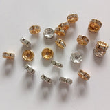 1000pcs Rhinestone Spacer Beads 6mm/8mm/10mm DIY Jewelry Making