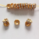 1000pcs Rhinestone Spacer Beads 6mm/8mm/10mm DIY Jewelry Making
