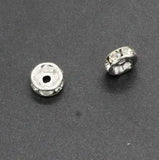 1000pcs Rhinestone Spacer Beads 6mm/8mm/10mm DIY Jewelry Making