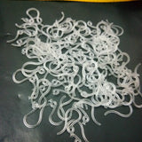 1000pcs Plastic Ear Hook Allergy Earrings DIY Jewelry Making Findings