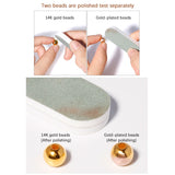 100PCS 2-4MM 14K Round Smooth Beads for Jewelry Making