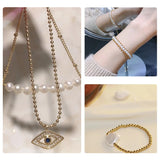 100PCS 2-4MM 14K Round Smooth Beads for Jewelry Making