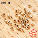 100PCS 2-4MM 14K Round Smooth Beads for Jewelry Making