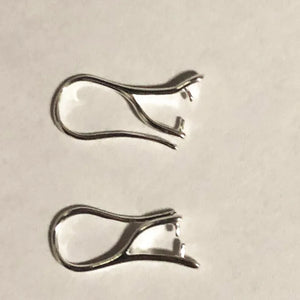 100PCS 925 Sterling Silver Jewelry Findings Earring Ear Wires FY-03
