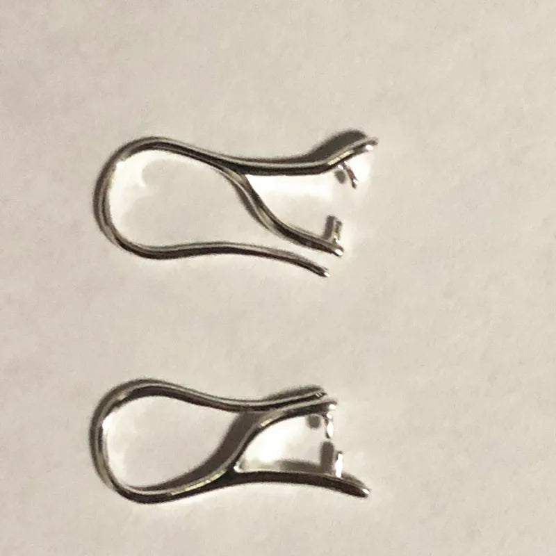 100PCS 925 Sterling Silver Jewelry Findings Earring Ear Wires FY-03