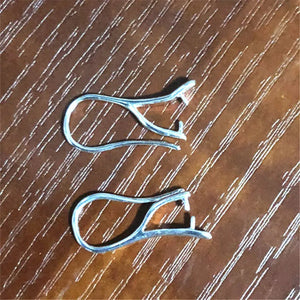 100PCS 925 Sterling Silver Jewelry Findings Earring Ear Wires FY-03