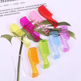 100Pcs Acrylic Small Comb Shape Jewelry Loose Beads