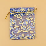 100Pcs Multicolors Organza Bag Rose Wedding Jewelry Packaging Bags