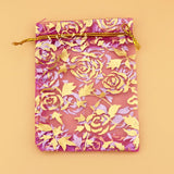 100Pcs Multicolors Organza Bag Rose Wedding Jewelry Packaging Bags