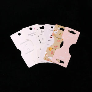 100Pcs/Lot Necklace Cards Jewelry Packaging Display Hanging Tags