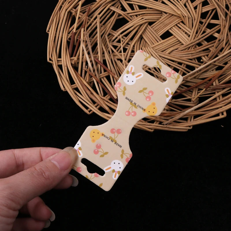 100Pcs/Lot Necklace Cards Jewelry Packaging Display Hanging Tags