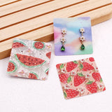 100Pcs 6x6cm Earrings Display Card Paper Holder Jewelry Organizer