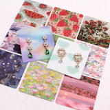 100Pcs 6x6cm Earrings Display Card Paper Holder Jewelry Organizer