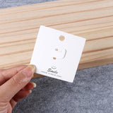 100Pcs 6x6cm Ring Earrings Packaging Display Card Hang Tags