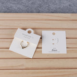 100Pcs 6x6cm Ring Earrings Packaging Display Card Hang Tags