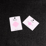 100Pcs Paper Earrings Cards Necklace Display Packaging Hanging Tags