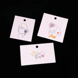 100Pcs Paper Earrings Cards 400gsm Cardboard Necklace Packaging Card Display