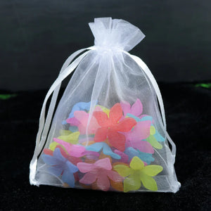 100pc/lot 7x9cm Organza Bags Wedding Jewelry Gift Bag Pouches