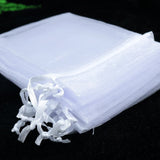 100pc/lot 7x9cm Organza Bags Wedding Jewelry Gift Bag Pouches