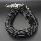 100pc DIY Leather Chain Necklace Women Wax Cord Rope Necklace For DIY Jewelry