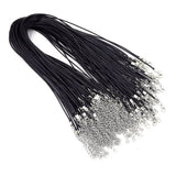 100pc DIY Leather Chain Necklace Women Wax Cord Rope Necklace For DIY Jewelry