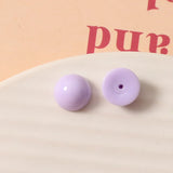 100pcs 12mm Solid Colors Flatback Resin Cabochon Beading Craft Bead