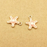 100 Glitter Enamel Sea Star Charms Earring Necklace Pendants