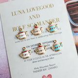 100pcs Teapot Shape Enamel Alloy Necklace Pendants
