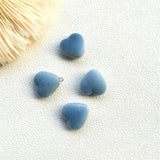 100pcs Heart Velvet Jewelry Beads DIY Bracelet Necklace Earring Material