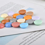 100pcs 18MM Solid Colors Resin Cabochons DIY Jewelry Accessories