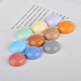100pcs 18MM Solid Colors Resin Cabochons DIY Jewelry Accessories