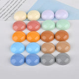 100pcs 18MM Solid Colors Resin Cabochons DIY Jewelry Accessories