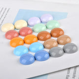 100pcs 18MM Solid Colors Resin Cabochons DIY Jewelry Accessories