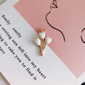 100pcs Colorful Balloon Shape Alloy Charms DIY Jewelry Accessory