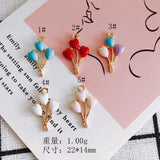 100pcs Colorful Balloon Shape Alloy Charms DIY Jewelry Accessory