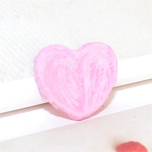 100pcs 25MM DIY Peach Heart Biscuit Accessories Flatback Resin Cabochons