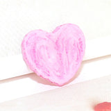 100pcs 25MM DIY Peach Heart Biscuit Accessories Flatback Resin Cabochons