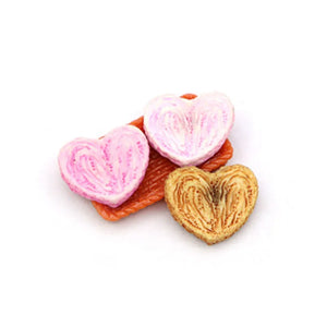 100pcs 25MM DIY Peach Heart Biscuit Accessories Flatback Resin Cabochons