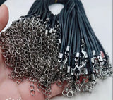 100pcs 45+5cm Wax Cord Necklaces for DIY Jewelry Making