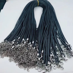 100pcs 45+5cm Wax Cord Necklaces for DIY Jewelry Making