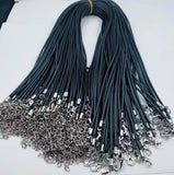 100pcs 45+5cm Wax Cord Necklaces for DIY Jewelry Making