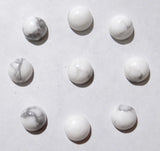 100pcs 6mm Howlite Round Cabochons for DIY Jewelry Making