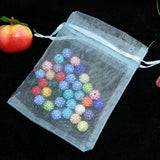 100pcs 7x9cm Sky Organza Bags Wedding Gift Bag Jewelry Pouches