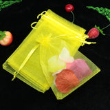 100pcs 7x9cm Organza Bags Wedding Christmas Gift Bag Jewelry Pouch