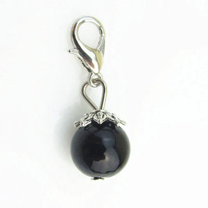 100pcs Pearl Dangle Charms With Lobster Clasp Pendants DIY Jewelry Making
