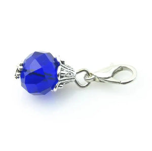 100pcs Pink Crystal Dangle Charms With Lobster Clasp Pendants
