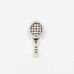 100pcs Tennis Racket Racquet Floating Charms Living Glass Memory Locket