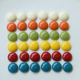 100pcs 14mm Geometry Flatback Resin Beads DIY Jewelry Earring Accessory
