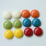 100pcs 14mm Geometry Flatback Resin Beads DIY Jewelry Earring Accessory