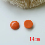100pcs 14mm Geometry Flatback Resin Beads DIY Jewelry Earring Accessory